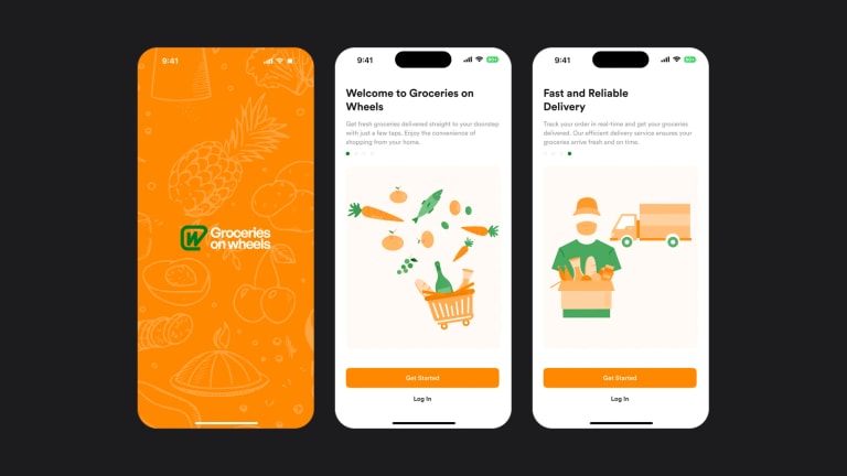 Groceries on Wheels screens
