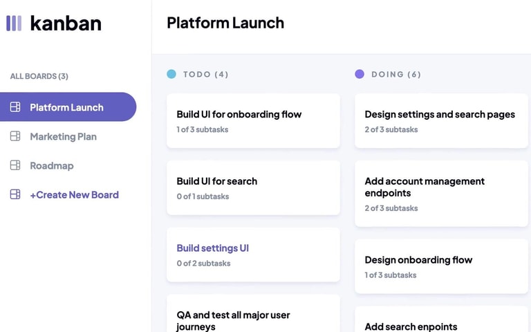 Kanban website